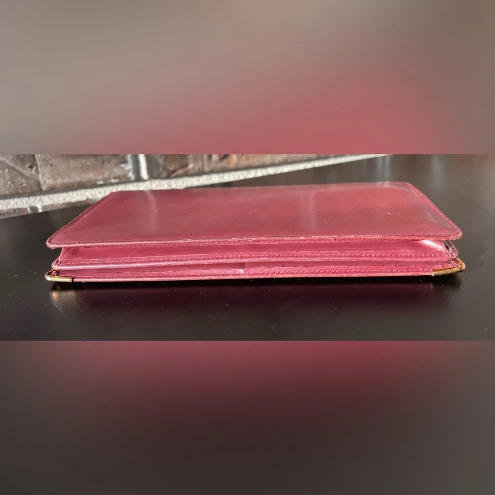 Vintage Cartier Leather Chamber Long Wallet